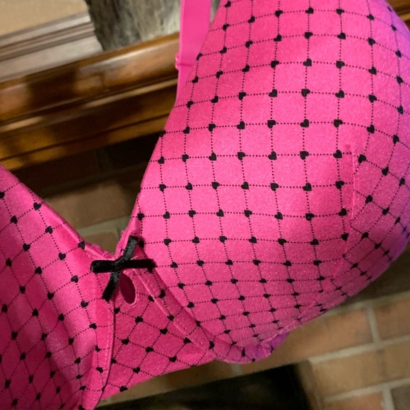 SOLD!!  Pink & Black Cacique 46DDD Underwire Bra - Picture 7 of 12